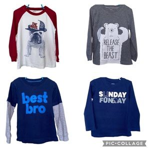 4 Long Sleeve Tee Bundle - Great Condition